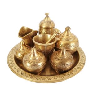 Brass Pooja Set